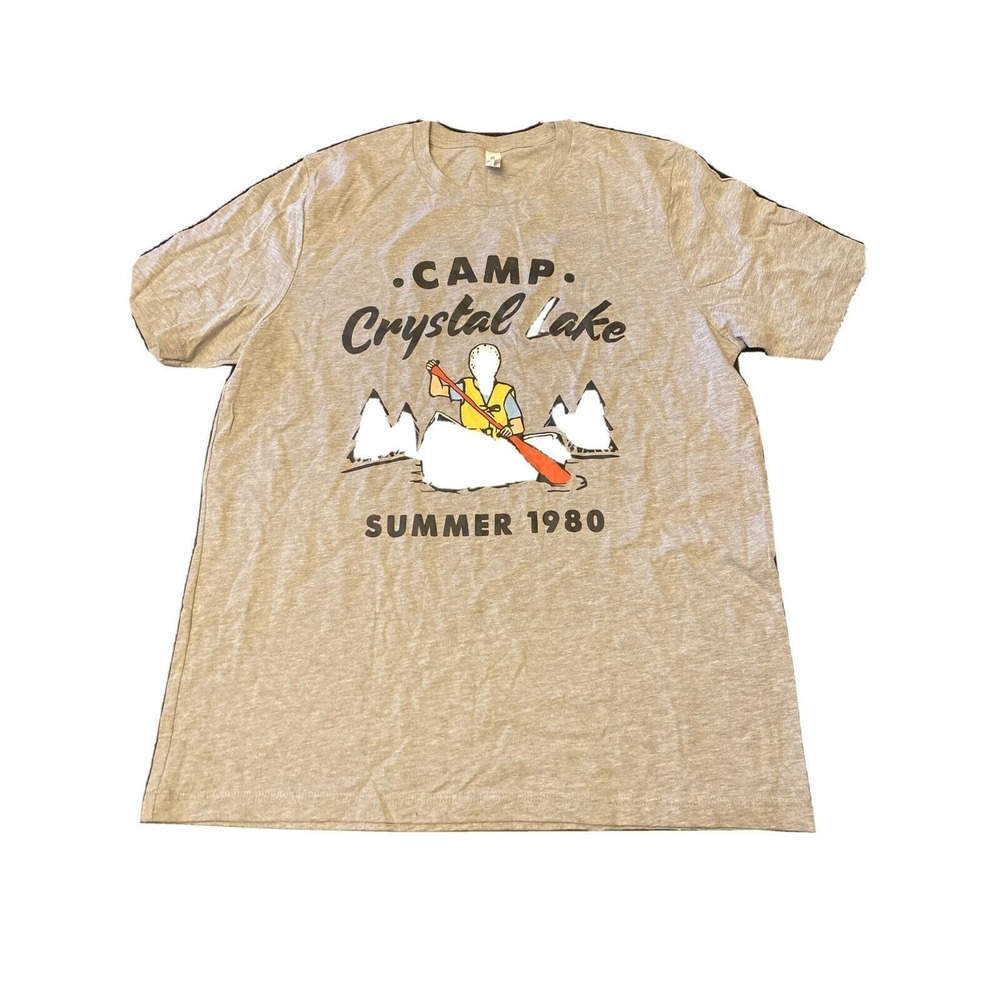 Camp Crystal Lake Summer‎ 1980 Graphic T-Shirt XL Halloween Mike Myers